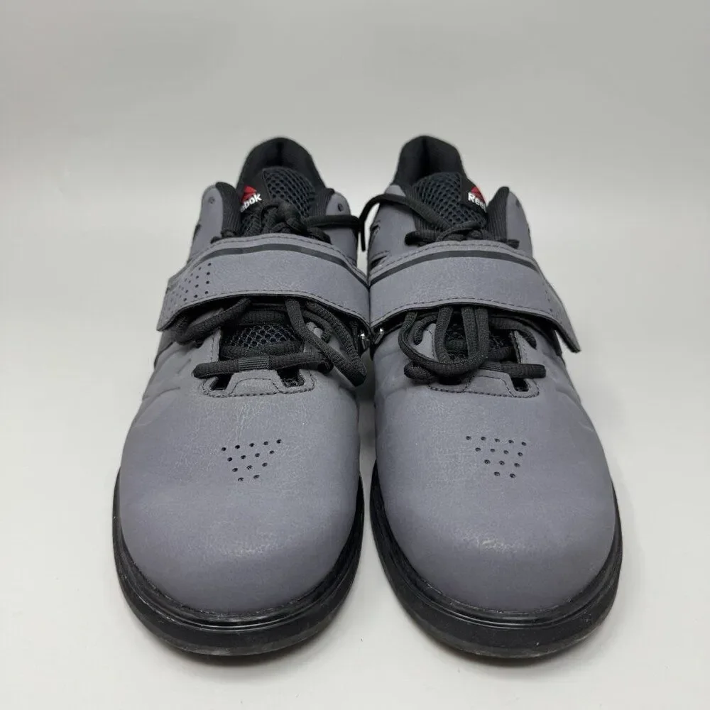 Reebok Lifter PR 22mm Men's Cross Trainer Gray Weightlifting Shoes 9.5 BD2631